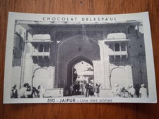 Chocolat Delespaul Vignette n° 590 - Jaipur - Une des portes
