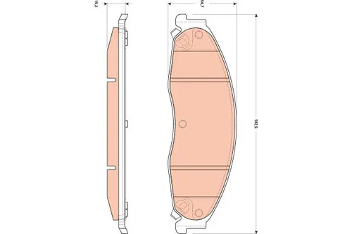 Plaquettes frein gdb4601 - plaquettes,