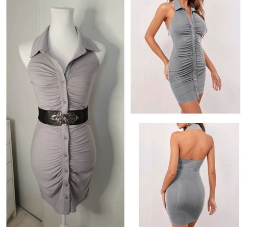 Robe dos moulante - nu,