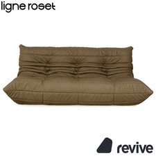 Ligne Roset Togo Places Vegan Cuir Vert Olive Kaki Canapé Neubezug