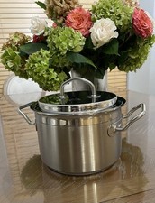 TEKNIKA By Silga Italy Milano 3 Qt Casserole INOX 18/10 Stainless Steel Pot Lid