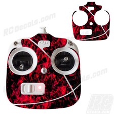 DJI Phantom 2 Drone Wrap RC Quadcopter Decal Custom Skin Controller Red Flames