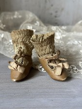 Baby Twin Size 3 Porcelain Doll Shoes and Socks