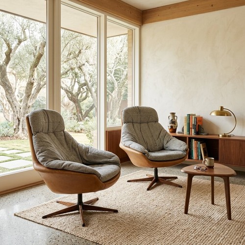 Fauteuils vintage henry walter - vintage,