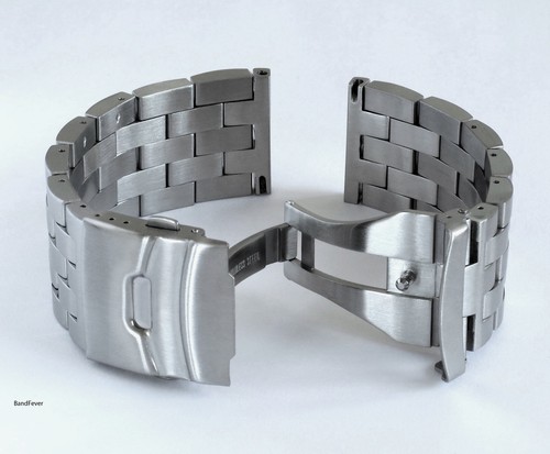 20mm brushed stainless steel - brushed,