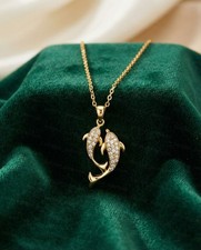 Collier Doré Poisson Koi