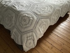 ANCIEN COUVRE LIT PLAID EN