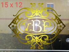 BERKEL gold coat of arms adhesive, for restoration slicers. 15cmx12cm