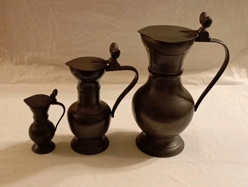 Lot serie pichets etain - serie,