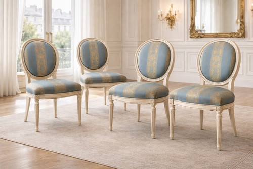 Série chaises médaillon - série,
