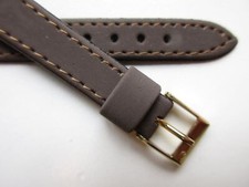 Rodania taupe 13 MM vintage 1970's suede finish watch band strap