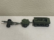 Vintage DINKY TOYS No. 162A B & C Military Light Dragon Tractor Field Unit Set