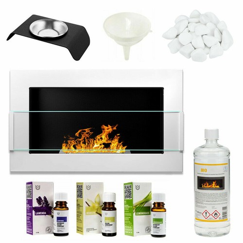 Cheminée bio éthanol blanc - bio,