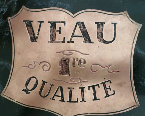 Ancienne rare plaque - ancienne, de