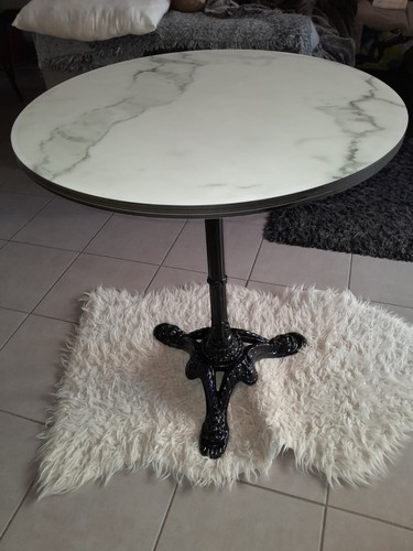 Table bistro pied fonte - table,
