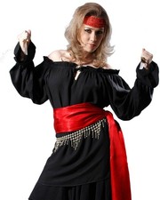 Medieval Pirate Renaissance Wench Cosplay Costume McGreedy Blouse C1018