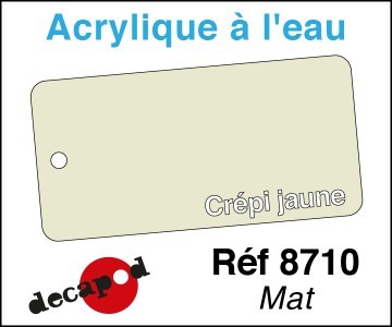 Acryl eau mat crépi jaune - acryl,