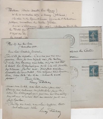 Henry buteau 2 cartes - -,