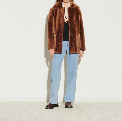 Sandro manteau femme - femme, marron