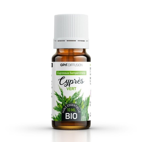 Huile essentielle cypres - essentielle, vert