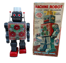 SH Horikawa Machine Robot Battery Operated 28Cm + Boite Originale Japan 1964