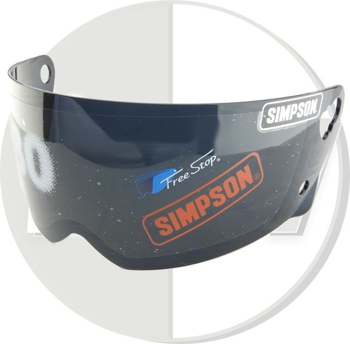 Simpson casque noir - casque, visière