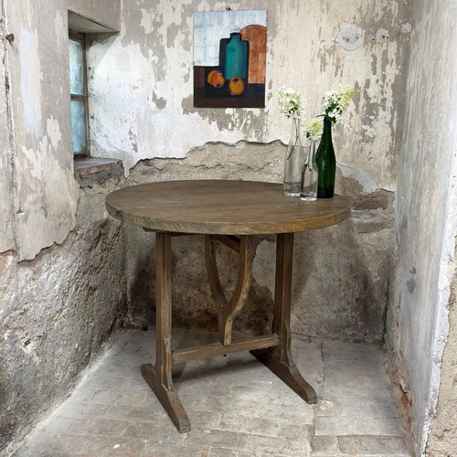Ancien table ronde appoint - table, d'appoint