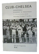 1971 Cup Winners Cup Quarter Final Bruges v Chelsea 10 March  1st Leg