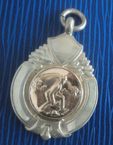 Médaille vintage argent - médaille, en