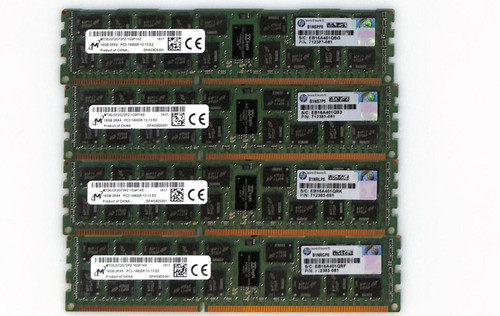 Lot micron 16gb pc3 - lot, 4x
