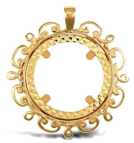 Pendentif demi souverain - demi, souverain/