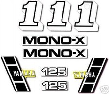 YAMAHA 1983 YZ125 COMPLETE DECAL GRPAHIC KIT