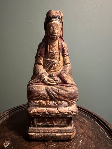 Bouddha assis prière bois - bouddha,