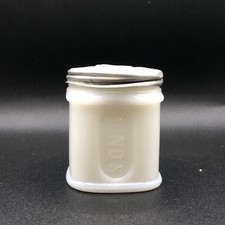 Vintage EP & Co Milk Glass Jar With Lid Older Ponds Cold Cream Version Vanity