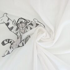 VOILAGE BLANC IMPRIMÉ COTON