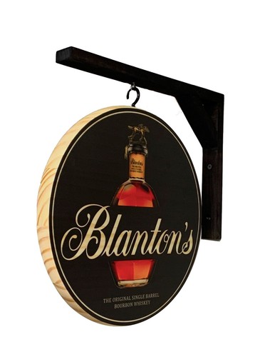 Bourbon pub sign - bourbon, blanton's