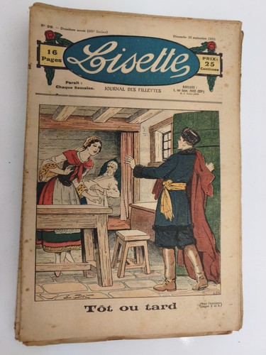 Ancien journal lisette 1922 - ancien,