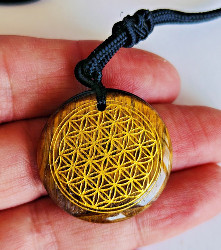 Pendentif fleur vie œil - fleur,