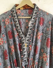 Kaftan Pure Coton Gris Robe