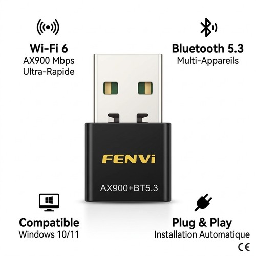 Clé usb wifi bluetooth 3 - bluetooth, 5.3