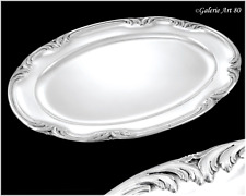 ODIOT : Exceptionnel grand Plat Ovale en Argent massif St. Louis XV - 49 cm