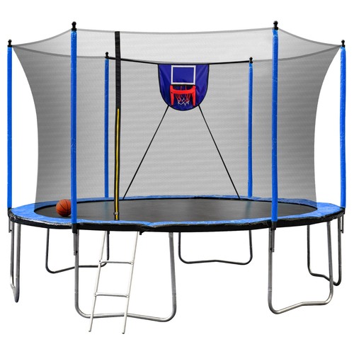 15ft trampoline with hoop - trampoline,