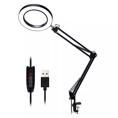Lampe table led - avec, loupe