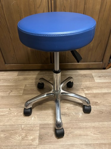 Tabourets bleu roulettes - bleu,