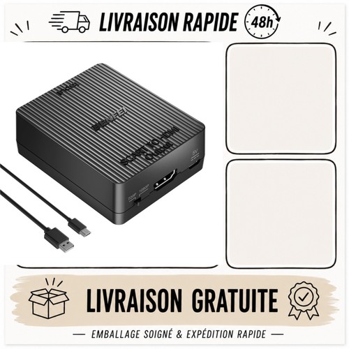 Adaptateur péritel vers - péritel, hdmi