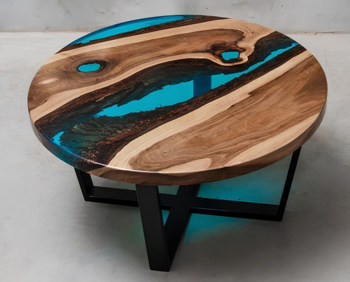 Table basse ronde bois - table,