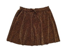 Mini jupe leopard marron et