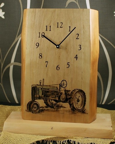 Horloge bureau bois john - de,