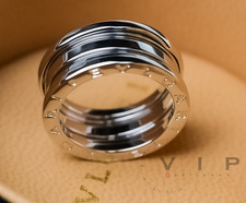 BVLGARI BULGARI B.ZERO 3-BAND RING GOLD RING 18K GOLD WHITE GOLD size 51 ORIGINAL BOX