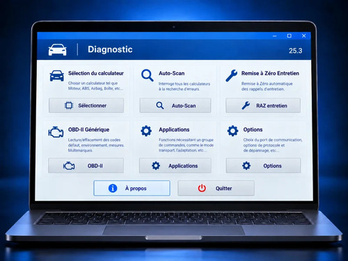 Logiciel diagnostic automobile